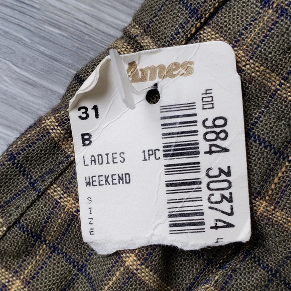 VINTAGE JJ Fargo Plaid Overalls - Picture 7 of 8